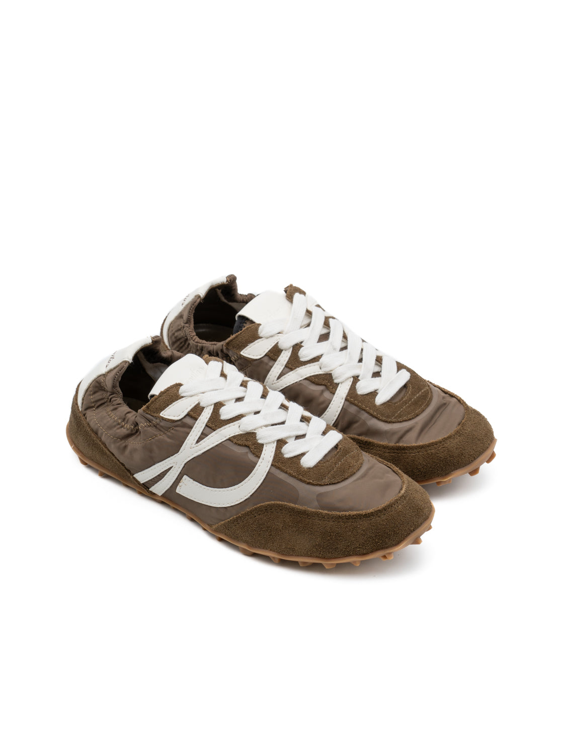 HALIA NYLON/SUEDE BROWN