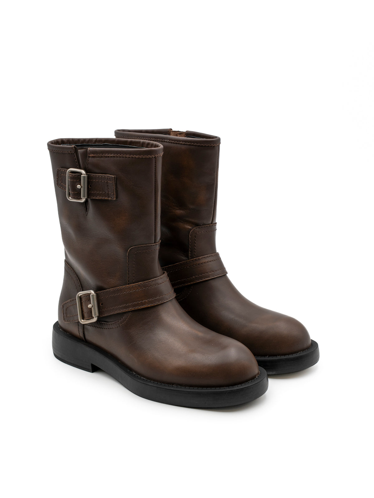 AURELIE BRUSHED NAPPA MOKA