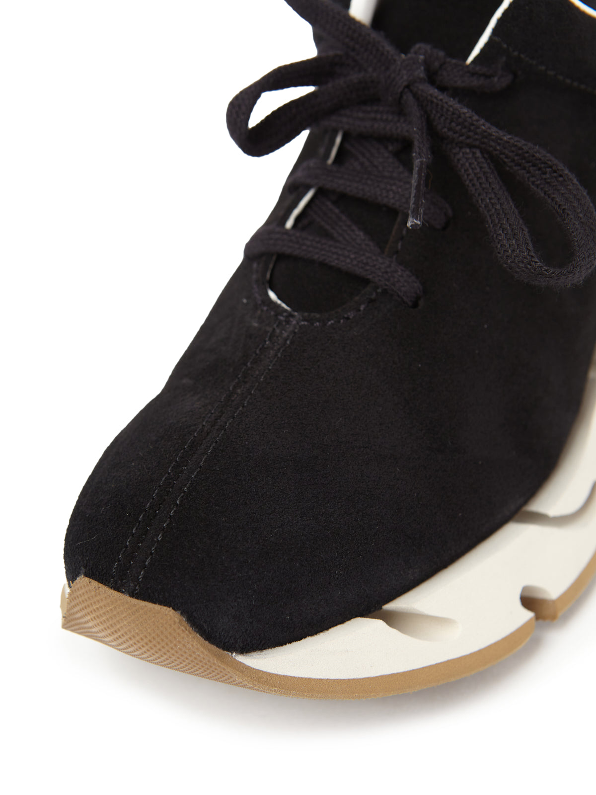 PIA SUEDE BLACK SOLE LATTE
